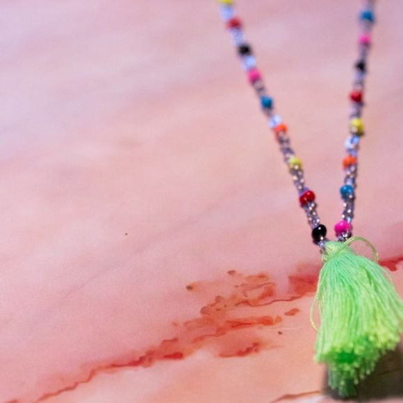 * 2/$15 * Handmade tassel necklace - Picture 2 of 3